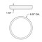 Access Lighting Infinite, Frameless LED Flush Mount, White Finish, Acrylic Lens 20865LEDDCS-WH/ACR - alternate 3
